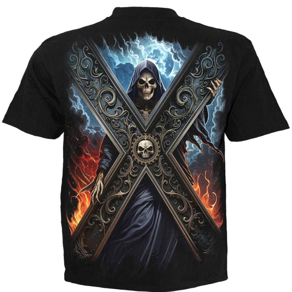 Spiral - Crossed Over Heren Tshirt - Zwart